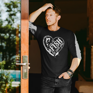 May The Fish Be With You Men Long Sleeve Shirt